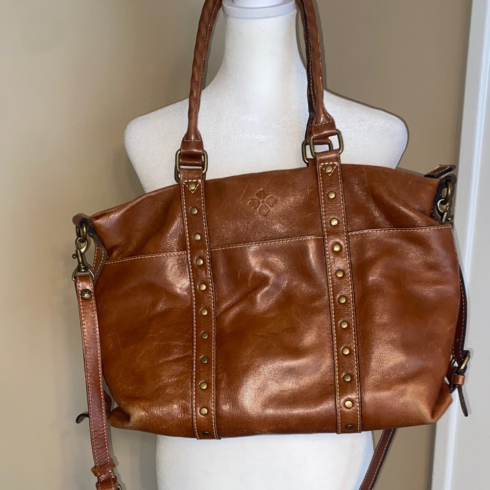 GUC PATRICIA NASH 100% Leather Tote Distressed Boho Rugged